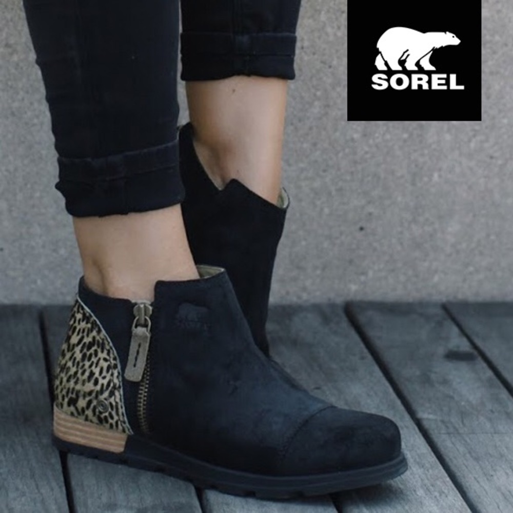 ➕➕ Sorel Major Low Cheetah Animal Print Ankle Boot